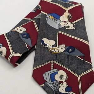 Snoopy And Friends Silk Tie